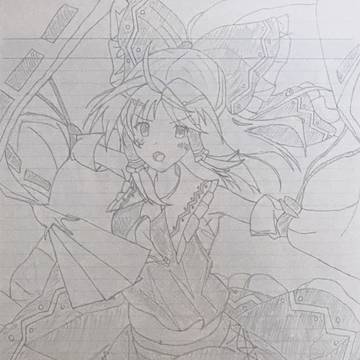 博麗霊夢を模写しました。