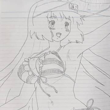 セシア・アウェアを模写しました。