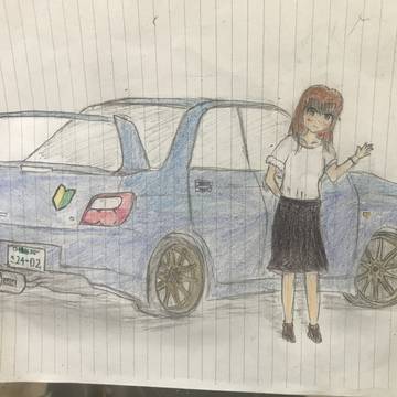 GDAインプに乗る女子大生