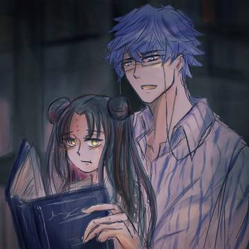 大人アンデルセンとリリィちゃん