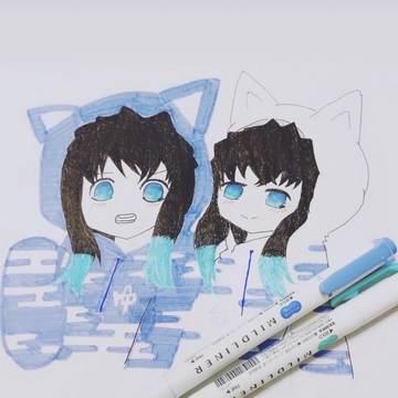 猫耳パーカー時透兄弟