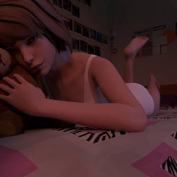 Max and her teddy bear
