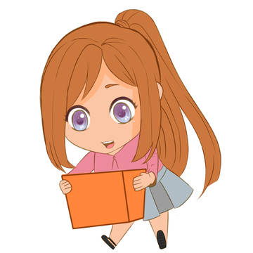 chibi with box