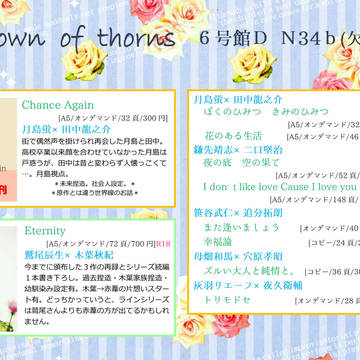 SUPER RTS!!2020お品書きです（イベントは欠席です）