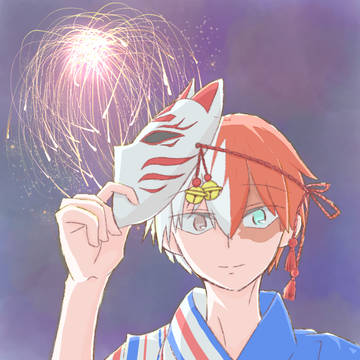 夏祭りの轟くん