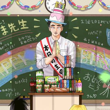 夏期講習前にみんな集まってhappy birthday！