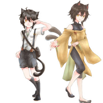 黒猫さん 立ち絵