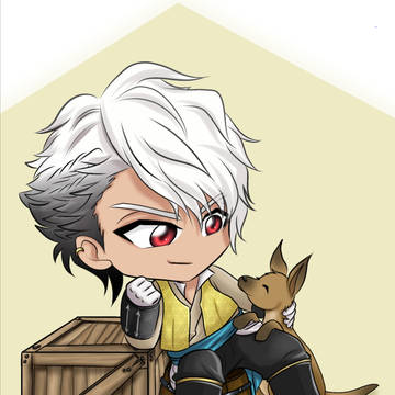 chibi motonari with kajisuke
