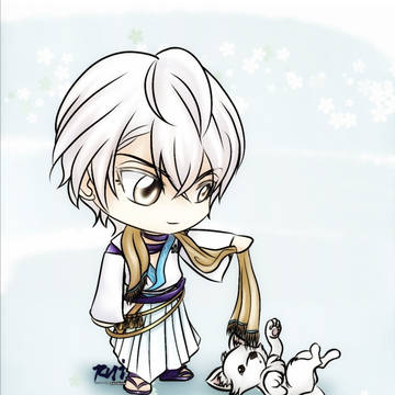 Chibi Mitsuhide and Chimaki