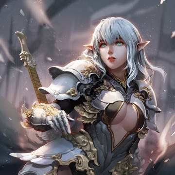 Elf Soldier with blade 士兵_雙刀Line