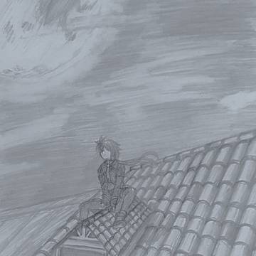 星巡り鉛筆画落書き