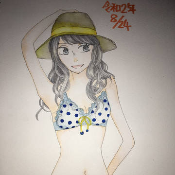 水着女子