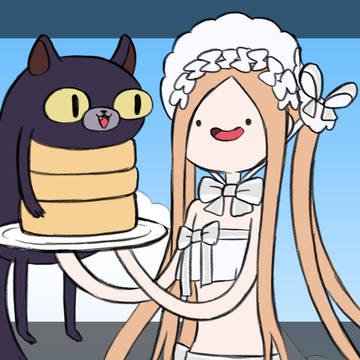 黒猫パンケーキ