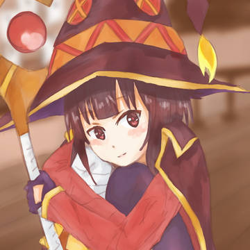 このすばのめぐみん描きました！