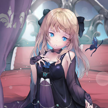 黒ワンピースの子