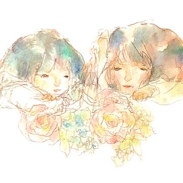 見つめる
