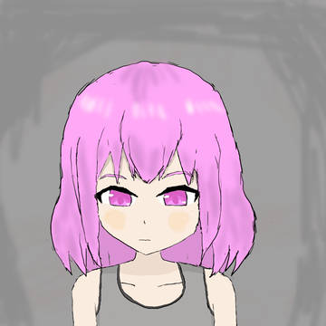 ピンク髪