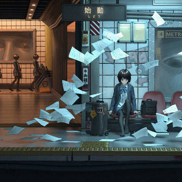 200831 女子高生と駅