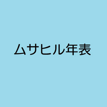 ムサヒル年表