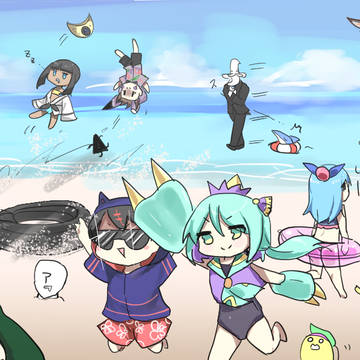 沼wikiっ子夏集合絵