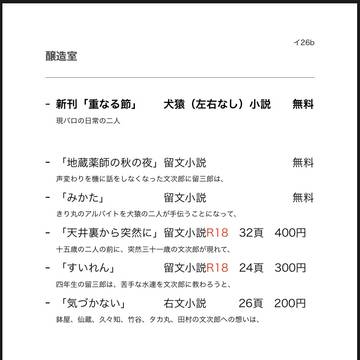 忍FES 18お品書