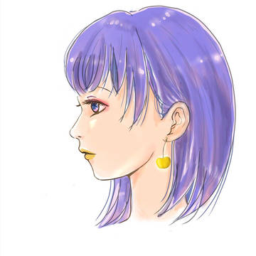 イエローチェリーのピアス