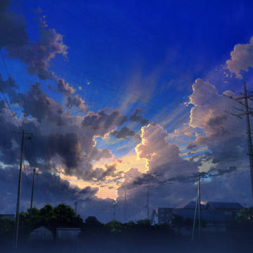 夕雲輪郭線