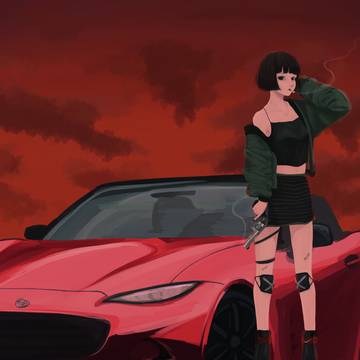 夕暮れ