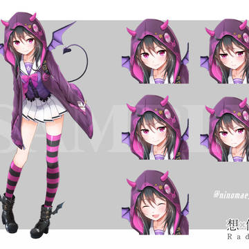 TRPG用立ち絵制作サンプル【2020年8月納品分】