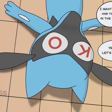 Riolu knocked out!