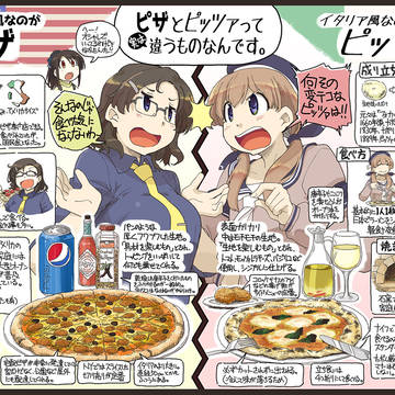 【改訂版】ピザとピッツァって違う食べ物たったんです。