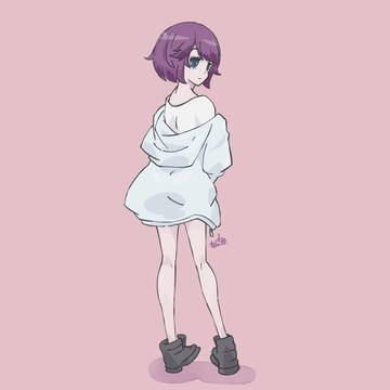 パープルボブちゃん うしろ姿