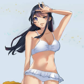 麻衣さん白水着
