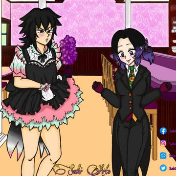 Coffe shop AU Kimetsu No Yaiba