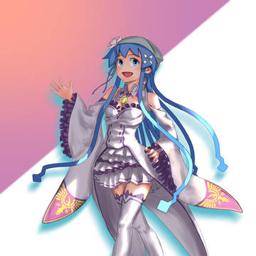 エミリア衣装のイカ娘