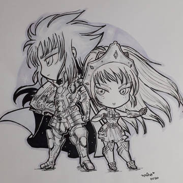 SagaxKatya Chibi style
