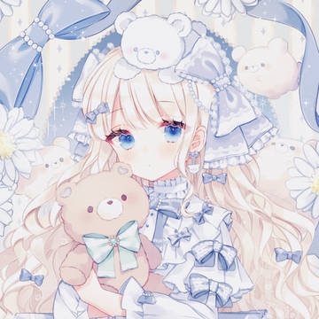 ロリータドレスとテディベア