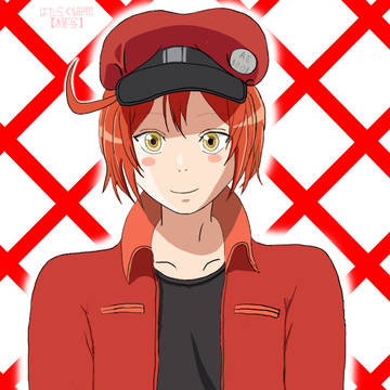 【はたらく細胞】赤血球_模写