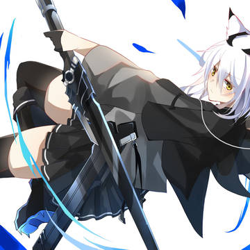 白髪ケモミミ武器っ子