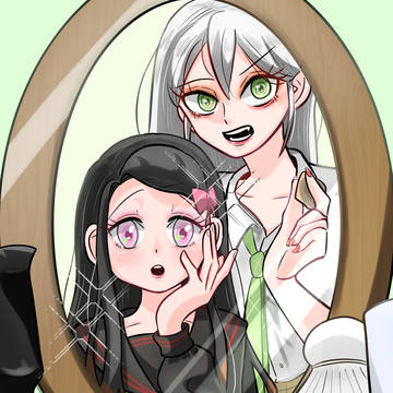 【禰豆子と梅】美女鬼‘sのコスメごっこ