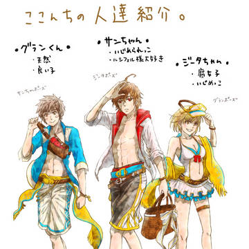 グラブル 落書き漫画。腐女子ジータちゃん。