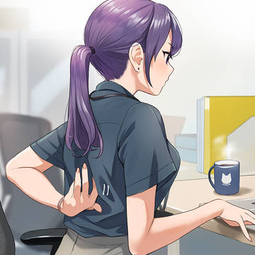 背中がちょっとかゆい経理OLさん