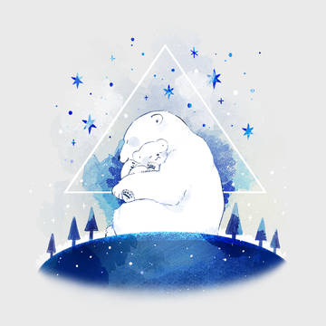 青の星空