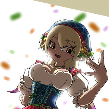 収穫祭衣装のキングコブラちゃん。