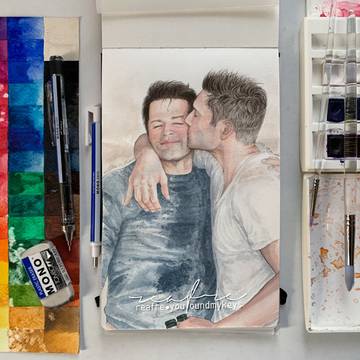 ‘moment’ of love and kiss