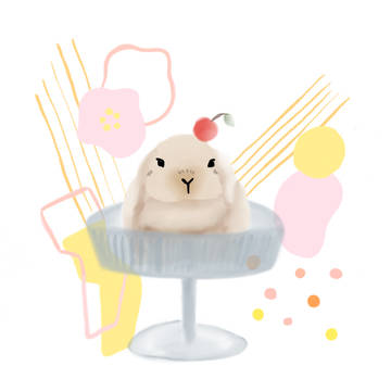 Bunny ice-cream