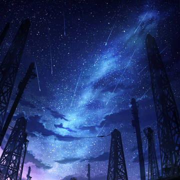 芦苇旁の星光