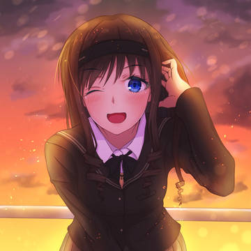 森島はるかと夕暮れにて