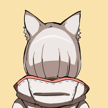 振り向きピースするニア