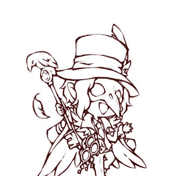 ツイステ塗り絵【線画】1枚